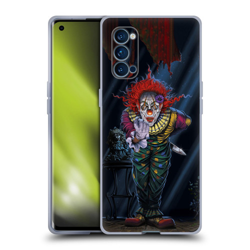 Vincent Hie Graphics Surprise Clown Soft Gel Case for OPPO Reno 4 Pro 5G