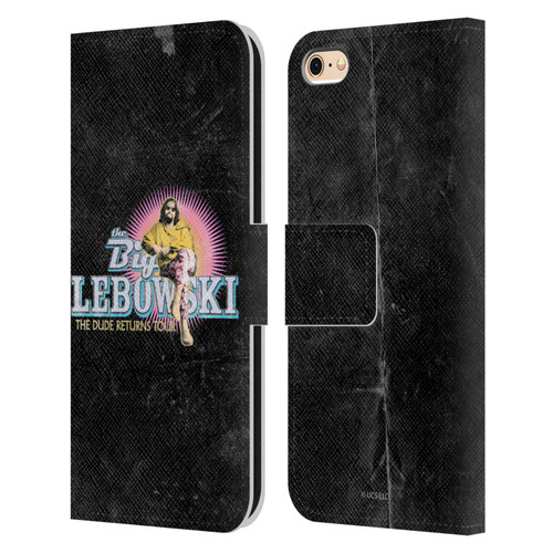 The Big Lebowski Graphics The Dude Returns Leather Book Wallet Case Cover For Apple iPhone 6 / iPhone 6s