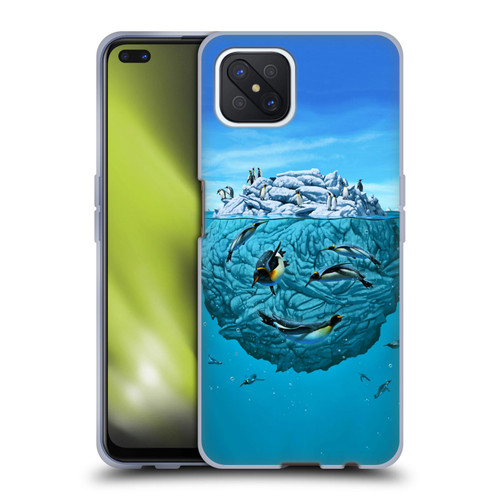 Vincent Hie Graphics Penguin Wink Soft Gel Case for OPPO Reno4 Z 5G