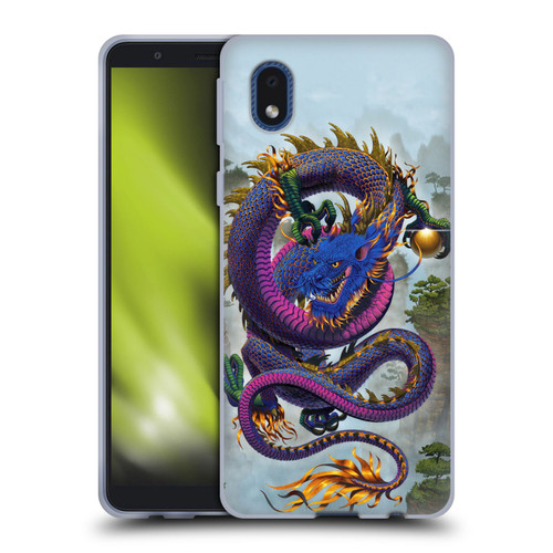 Vincent Hie Graphics Good Fortune Dragon Blue Soft Gel Case for Samsung Galaxy A01 Core (2020)