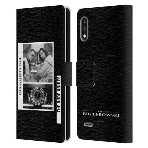 The Big Lebowski Graphics Black And White Leather Book Wallet Case Cover For LG K22