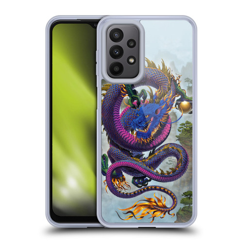 Vincent Hie Graphics Good Fortune Dragon Blue Soft Gel Case for Samsung Galaxy A23 / 5G (2022)