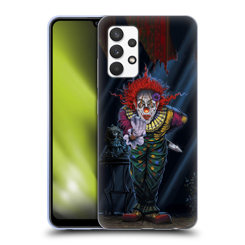 Vincent Hie Graphics Surprise Clown Soft Gel Case for Samsung Galaxy A32 (2021)