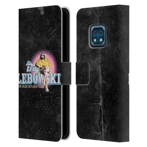 The Big Lebowski Graphics The Dude Returns Leather Book Wallet Case Cover For Nokia XR20