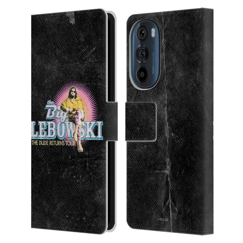 The Big Lebowski Graphics The Dude Returns Leather Book Wallet Case Cover For Motorola Edge 30