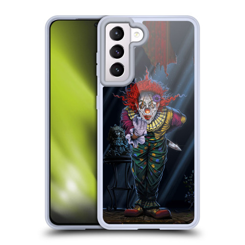 Vincent Hie Graphics Surprise Clown Soft Gel Case for Samsung Galaxy S21 5G