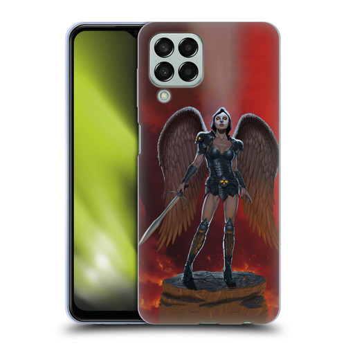 Vincent Hie Graphics Angel Of Vengeance Soft Gel Case for Samsung Galaxy M33 (2022)