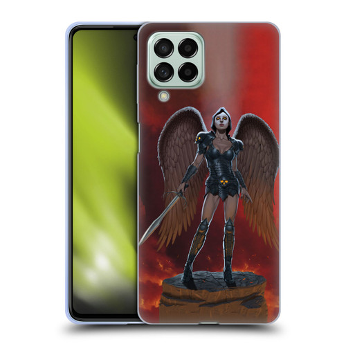 Vincent Hie Graphics Angel Of Vengeance Soft Gel Case for Samsung Galaxy M53 (2022)