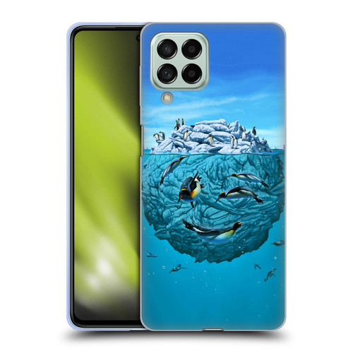 Vincent Hie Graphics Penguin Wink Soft Gel Case for Samsung Galaxy M53 (2022)