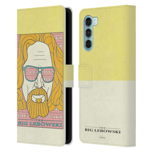 The Big Lebowski Graphics The Dude Head Leather Book Wallet Case Cover For Motorola Edge S30 / Moto G200 5G
