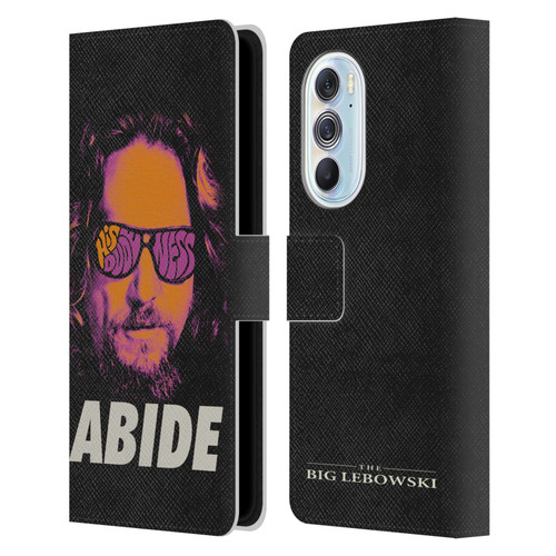 The Big Lebowski Graphics The Dude Neon Leather Book Wallet Case Cover For Motorola Edge X30