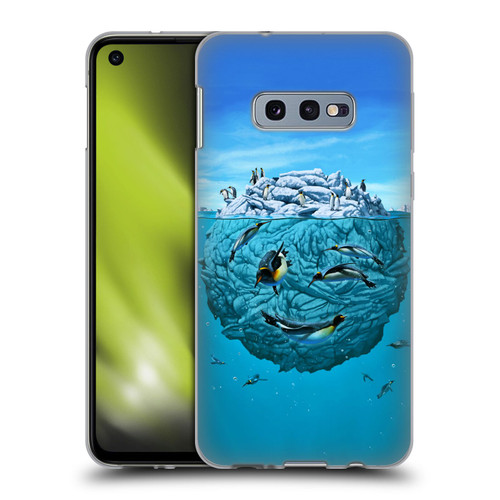 Vincent Hie Graphics Penguin Wink Soft Gel Case for Samsung Galaxy S10e