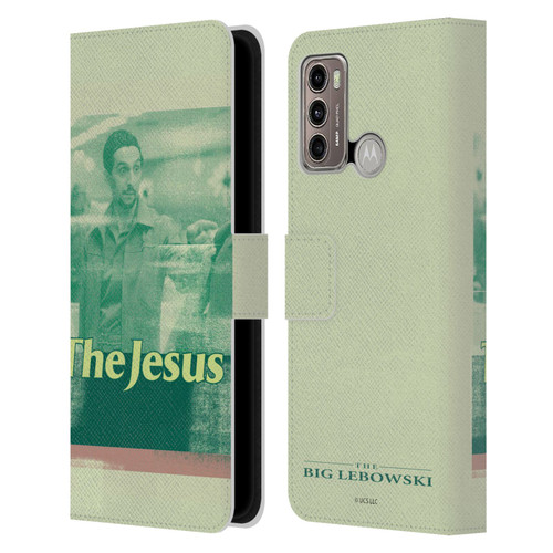 The Big Lebowski Graphics The Jesus Leather Book Wallet Case Cover For Motorola Moto G60 / Moto G40 Fusion