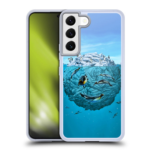 Vincent Hie Graphics Penguin Wink Soft Gel Case for Samsung Galaxy S22 5G