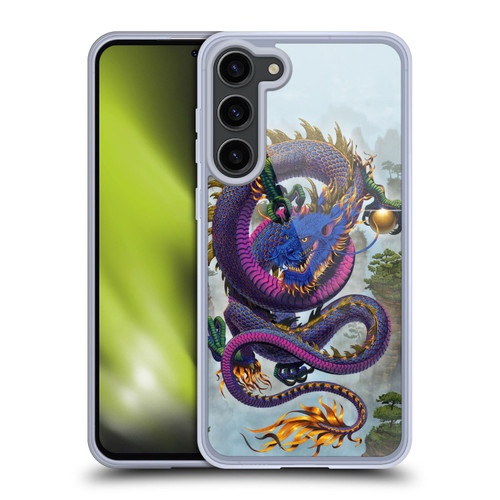 Vincent Hie Graphics Good Fortune Dragon Blue Soft Gel Case for Samsung Galaxy S23+ 5G