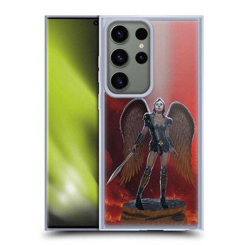 Vincent Hie Graphics Angel Of Vengeance Soft Gel Case for Samsung Galaxy S23 Ultra 5G