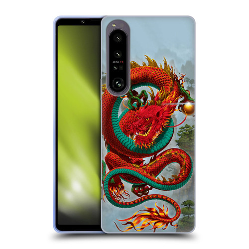 Vincent Hie Graphics Good Fortune Dragon Soft Gel Case for Sony Xperia 1 IV