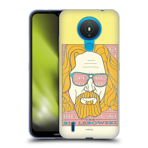 The Big Lebowski Graphics The Dude Head Soft Gel Case for Nokia 1.4