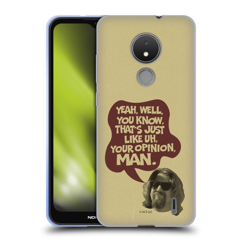 The Big Lebowski Graphics The Dude Opinion Soft Gel Case for Nokia C21