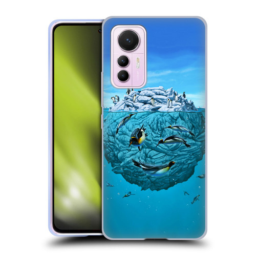 Vincent Hie Graphics Penguin Wink Soft Gel Case for Xiaomi 12 Lite