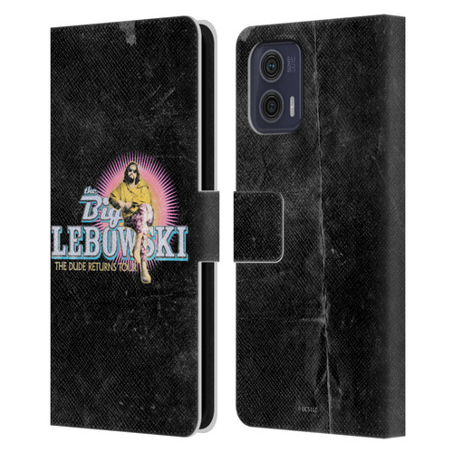 The Big Lebowski Graphics The Dude Returns Leather Book Wallet Case Cover For Motorola Moto G73 5G