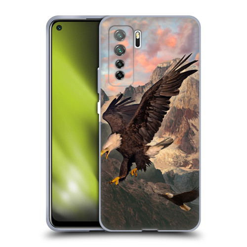 Vincent Hie Key Art Eagle Strike Soft Gel Case for Huawei Nova 7 SE/P40 Lite 5G