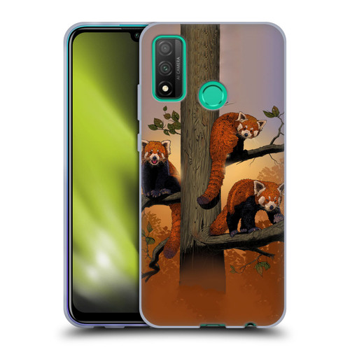 Vincent Hie Key Art Red Pandas Soft Gel Case for Huawei P Smart (2020)