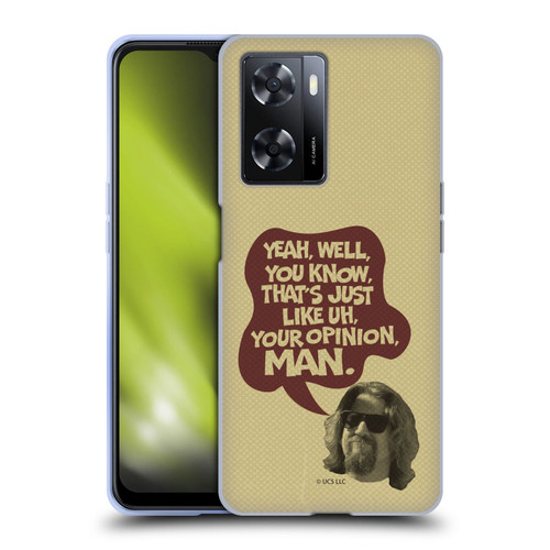 The Big Lebowski Graphics The Dude Opinion Soft Gel Case for OPPO A57s