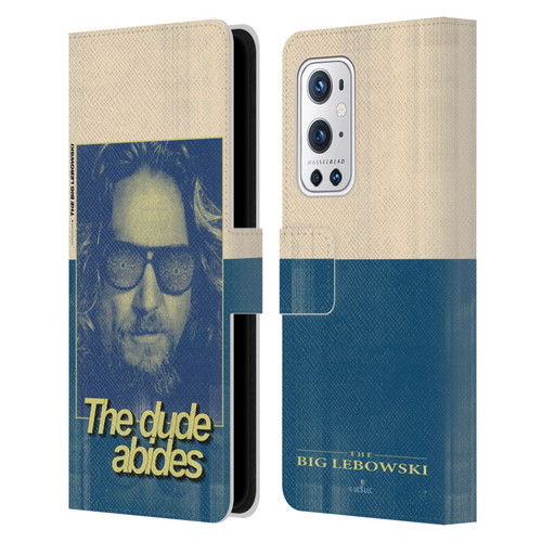 The Big Lebowski Graphics The Dude Abides Leather Book Wallet Case Cover For OnePlus 9 Pro