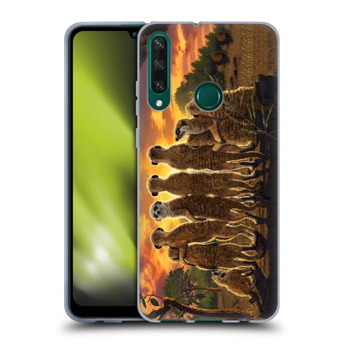 Vincent Hie Key Art Meerkat Family Soft Gel Case for Huawei Y6p