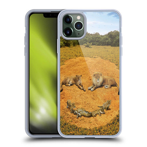 Vincent Hie Key Art A Lion Happiness Soft Gel Case for Apple iPhone 11 Pro Max