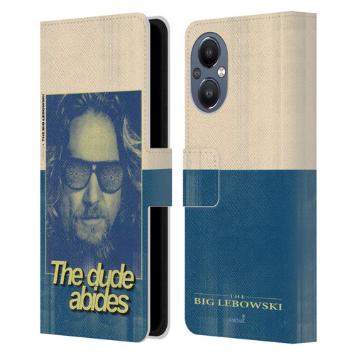 The Big Lebowski Graphics The Dude Abides Leather Book Wallet Case Cover For OnePlus Nord N20 5G