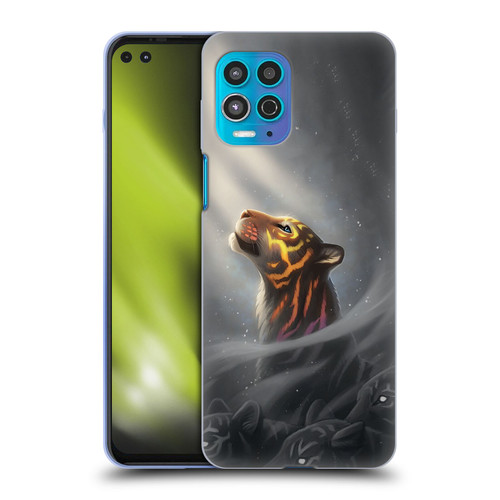 Jonas "JoJoesArt" Jödicke Fantasy Art Finding Myself Soft Gel Case for Motorola Moto G100