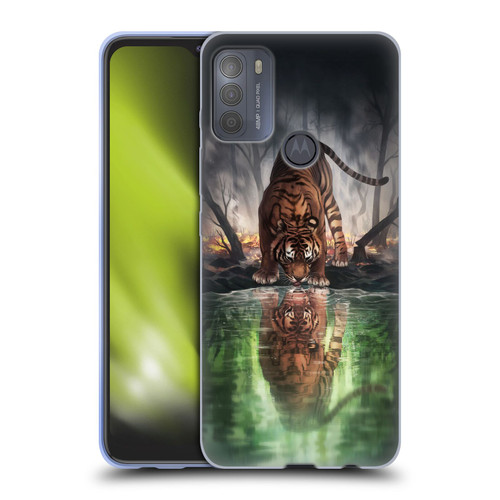 Jonas "JoJoesArt" Jödicke Fantasy Art The World I Used To Know Soft Gel Case for Motorola Moto G50