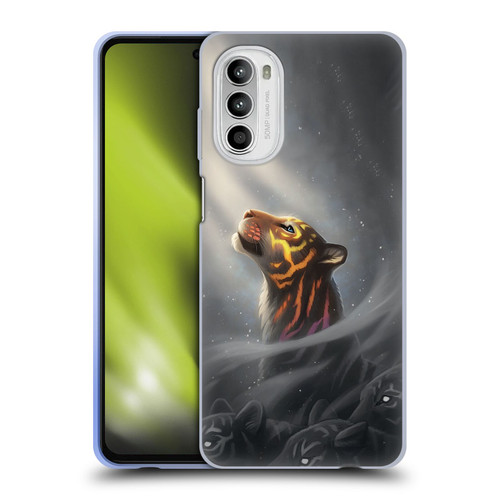 Jonas "JoJoesArt" Jödicke Fantasy Art Finding Myself Soft Gel Case for Motorola Moto G52