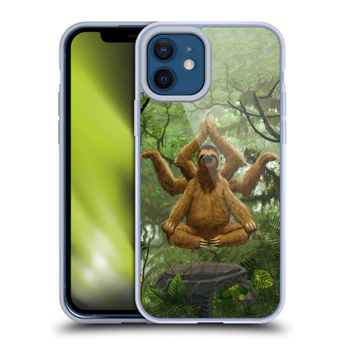 Vincent Hie Key Art Zen Sloth Soft Gel Case for Apple iPhone 12 / iPhone 12 Pro