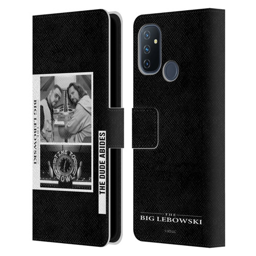 The Big Lebowski Graphics Black And White Leather Book Wallet Case Cover For OnePlus Nord N100