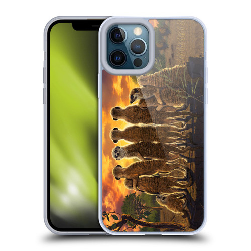 Vincent Hie Key Art Meerkat Family Soft Gel Case for Apple iPhone 12 Pro Max
