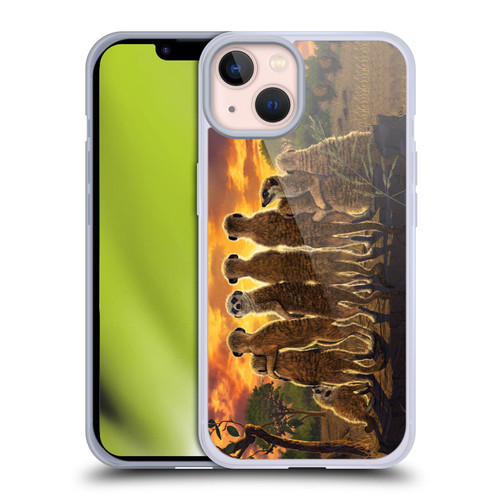 Vincent Hie Key Art Meerkat Family Soft Gel Case for Apple iPhone 13