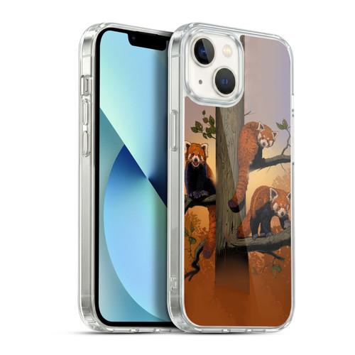 Vincent Hie Key Art Red Pandas Soft Gel Case for Apple iPhone 13