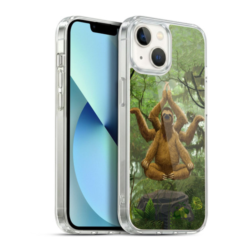 Vincent Hie Key Art Zen Sloth Soft Gel Case for Apple iPhone 13