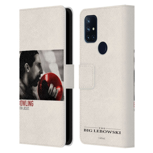 The Big Lebowski Graphics Bowling With Jesus Leather Book Wallet Case Cover For OnePlus Nord N10 5G