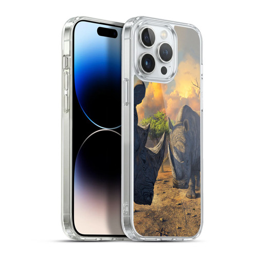 Vincent Hie Key Art Rhino Stand Off Soft Gel Case for Apple iPhone 13 Pro Max & MagSafe