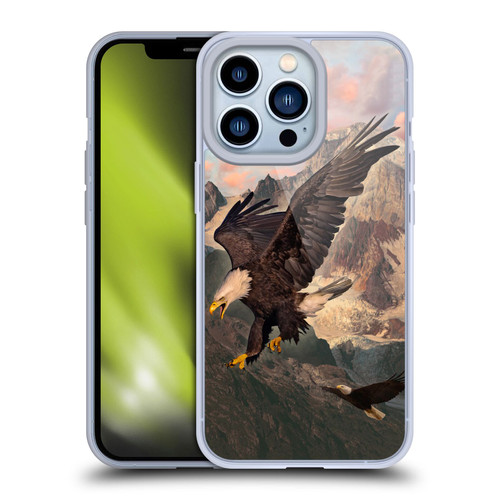 Vincent Hie Key Art Eagle Strike Soft Gel Case for Apple iPhone 13 Pro