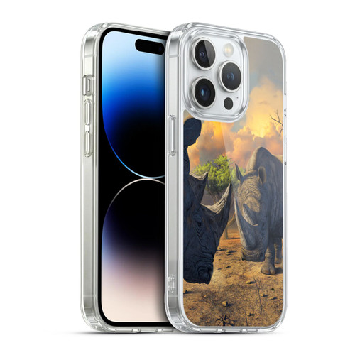 Vincent Hie Key Art Rhino Stand Off Soft Gel Case for Apple iPhone 13 Pro & MagSafe