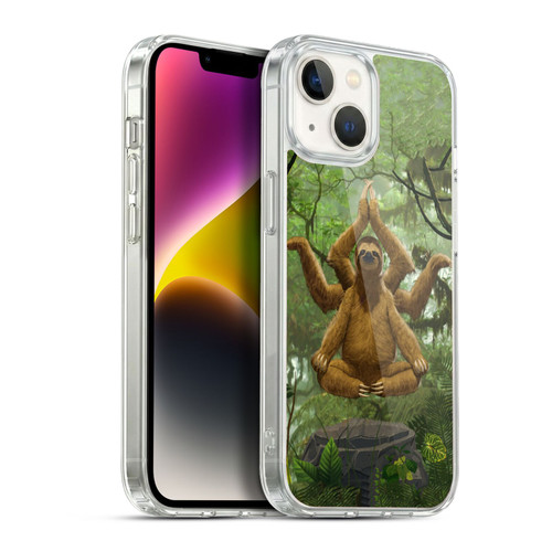 Vincent Hie Key Art Zen Sloth Soft Gel Case for Apple iPhone 14