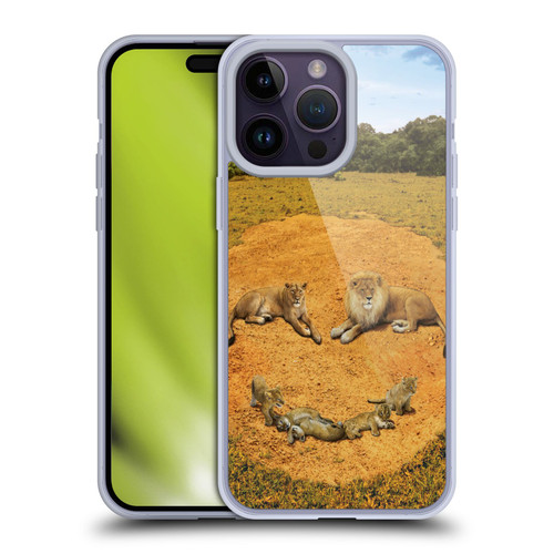 Vincent Hie Key Art A Lion Happiness Soft Gel Case for Apple iPhone 14 Pro Max