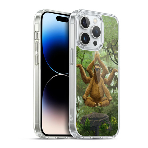 Vincent Hie Key Art Zen Sloth Soft Gel Case for Apple iPhone 14 Pro & MagSafe