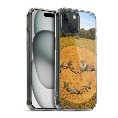 Vincent Hie Key Art A Lion Happiness Soft Gel Case for Apple iPhone 15 & MagSafe