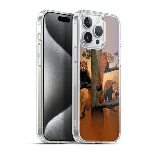 Vincent Hie Key Art Red Pandas Soft Gel Case for Apple iPhone 15 Pro Max & MagSafe